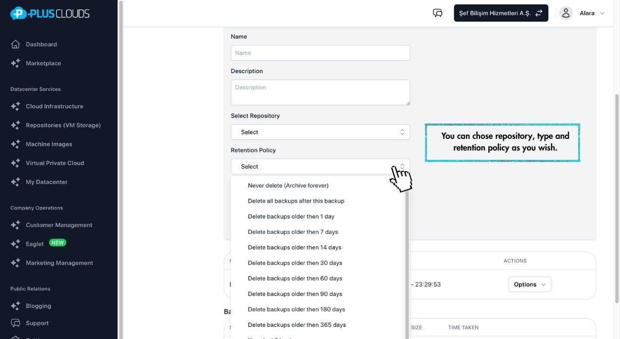 Backup Retention Policy